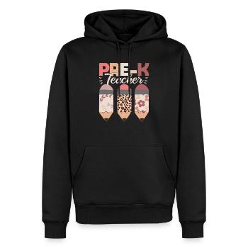 Pre-K-Lehrer Boho Lehre zurück zu Schule Klasse - Männer Premium Bio Hoodie - Schwarz - Vorne - Nico (187cm)