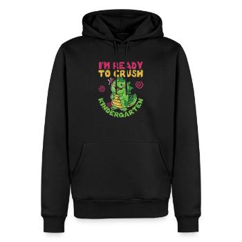 Je suis prêt à détruire la luxure de la maternelle - Sweat à capuche Premium bio Homme - noir - Devant - Nico (187cm)