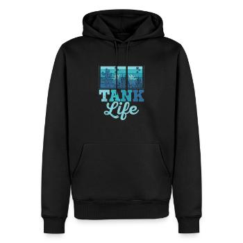 Tank Life Aquarium Owner Fish Keeping - Men’s Premium Organic Hoodie - black - Front - Nico (187cm)