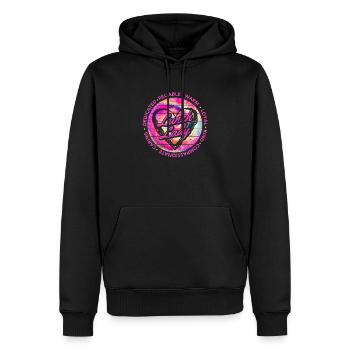 Tie Dye Schule Mittagessen Dame zurück zu Schule - Männer Premium Bio Hoodie - Schwarz - Vorne - Nico (187cm)