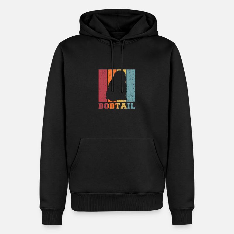 Bobtail - Männer Premium Bio Hoodie - Schwarz