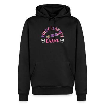 Diva de la maternelle pour filles Premier jour de la maternelle - Sweat à capuche Premium bio Homme - noir - Devant - Nico (187cm)