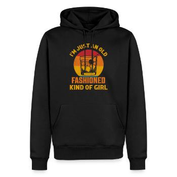 I'm Just An Old Fashioned Kind Of Girl Whiskey Dri - Männer Premium Bio Hoodie - Schwarz - Vorne - Nico (187cm)