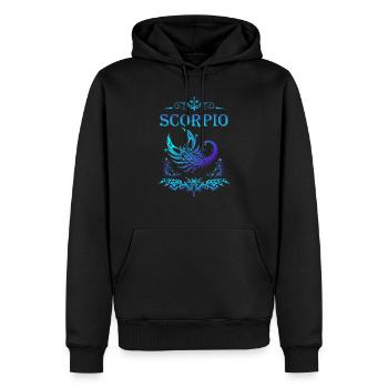 Scorion zodiac sign - Männer Premium Bio Hoodie - Schwarz - Vorne - Nico (187cm)