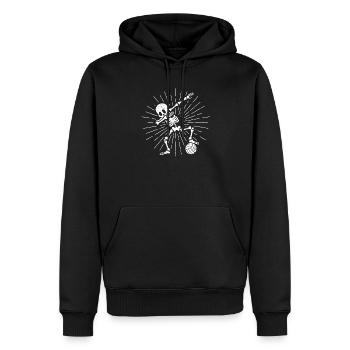 Lustige Dab Dabbing Skelett Wasserball Spieler - Männer Premium Bio Hoodie - Schwarz - Vorne - Nico (187cm)