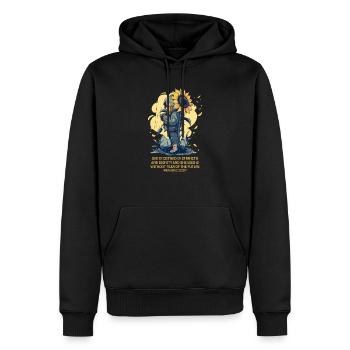 Christlicher Bibelvers Sonnenblume Blumenliebhaber Niedlich - Männer Premium Bio Hoodie - Schwarz - Vorne - Nico (187cm)