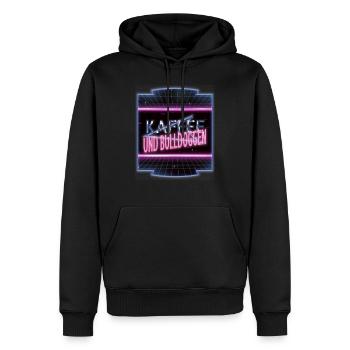 bachhund bullterrier geschenk montag süchtig pfote - Männer Premium Bio Hoodie - Schwarz - Vorne - Nico (187cm)