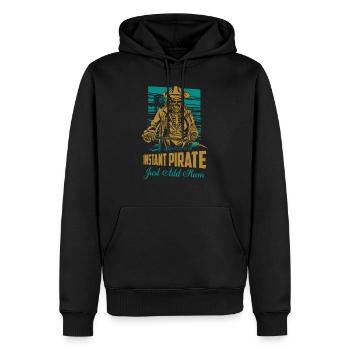 Instant Pirate Just Add Rum Drinking Alcohol - Männer Premium Bio Hoodie - Schwarz - Vorne - Nico (187cm)