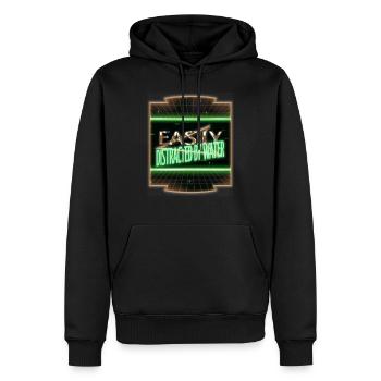 Les t-shirts de natation adultes présentent une déclaration de triathlète - Sweat à capuche Premium bio Homme - noir - Devant - Nico (187cm)