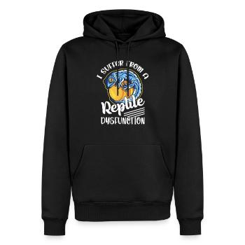 Je souffre d’un dysfonctionnement de reptile Lizard Lover R - Sweat à capuche Premium bio Homme - noir - Devant - Nico (187cm)