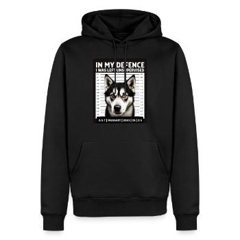 Schlittenhund - Männer Premium Bio Hoodie - Schwarz - Vorne - Nico (187cm)