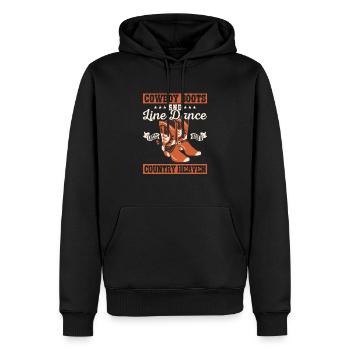 Cowboy Boots And Line Dance Country Music Western - Männer Premium Bio Hoodie - Schwarz - Vorne - Nico (187cm)