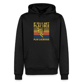 Si vous ne pouvez pas jouer à Nice Play Lacrosse Team Player - Sweat à capuche Premium bio Homme - noir - Devant - Nico (187cm)