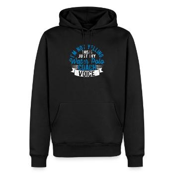 Ich schreie nicht, das ist nur die Stimme meines - Männer Premium Bio Hoodie - Schwarz - Vorne - Nico (187cm)