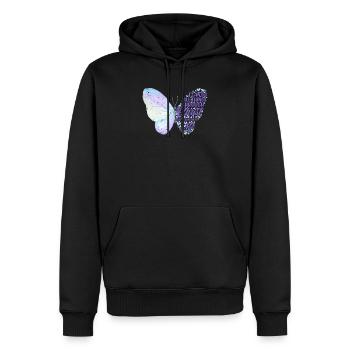 Philippians 4 13 Christian Bible Scripture Verse - Men’s Premium Organic Hoodie - black - Front - Nico (187cm)