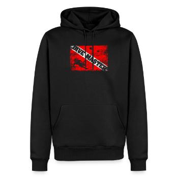 Dive Master Professional Diver Diving Flags - Sweat à capuche Premium bio Homme - noir - Devant - Nico (187cm)
