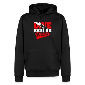 Tauchen Rettungstaucher Flaggentaucher Tauchlehrer - Männer Premium Bio Hoodie - Schwarz - Vorne - Nico (187cm)