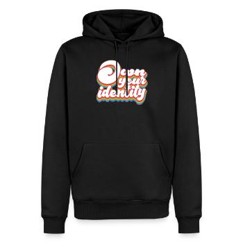 Pride Month LGBTQ - Own Your Identity - Men’s Premium Organic Hoodie - black - Front - Nico (187cm)