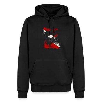Scuba Dive Flag Tieftauchen Divemaster Tauchlehrer - Männer Premium Bio Hoodie - Schwarz - Vorne - Nico (187cm)
