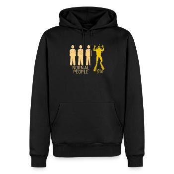 Les gens normaux I Drôle d’instructeur de plongée - Sweat à capuche Premium bio Homme - noir - Devant - Nico (187cm)