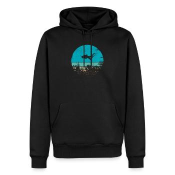 Lustige Vintage Scuba Tauchen Tauchen Retro - Männer Premium Bio Hoodie - Schwarz - Vorne - Nico (187cm)