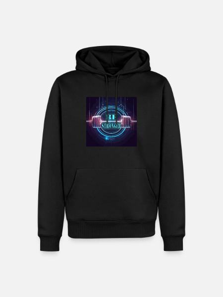GYM - Men’s Premium Organic Hoodie - black