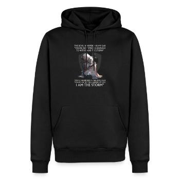 Christlicher Bibelvers Religiöses Kreuz Anime Cool - Männer Premium Bio Hoodie - Schwarz - Vorne - Nico (187cm)