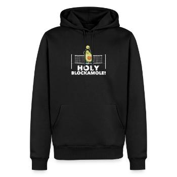 Holy Blockamole Volleyball Entraîneur sportif amusant - Sweat à capuche Premium bio Homme - noir - Devant - Nico (187cm)