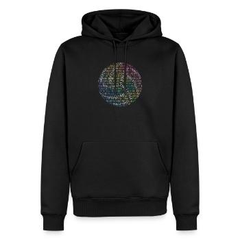 Mignon Volleyball Design Silhouette Sports d’équipe - Sweat à capuche Premium bio Homme - noir - Devant - Nico (187cm)