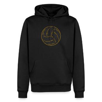 Niedliche Volleyball Design Silhouette Team Sport - Männer Premium Bio Hoodie - Schwarz - Vorne - Nico (187cm)