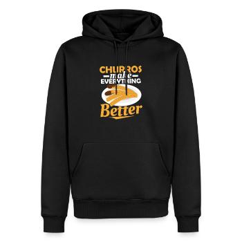 Churros Make Everything Better Latin Pastry Food D - Männer Premium Bio Hoodie - Schwarz - Vorne - Nico (187cm)