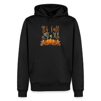 Es ist Herbst Y'all Funny Autumn Lover Season - Männer Premium Bio Hoodie - Schwarz - Vorne - Nico (187cm)