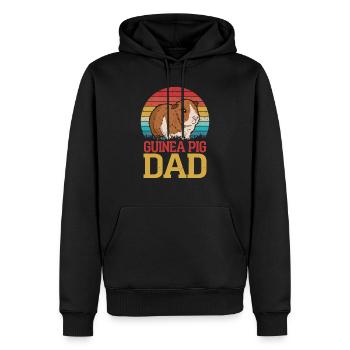 Cochon d’Inde Papa Rongeur Cavy Lover - Sweat à capuche Premium bio Homme - noir - Devant - Nico (187cm)