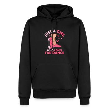 Just A Girl Who Loves Tap Dance Tap Dancer Tap Dan - Männer Premium Bio Hoodie - Schwarz - Vorne - Nico (187cm)