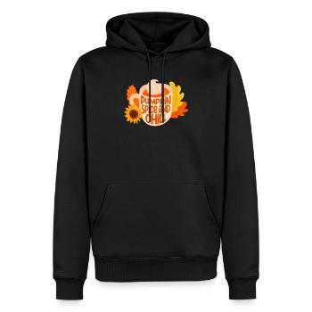 Pumpkin Spice And Chill Cute Fall Latte Mug Coffee - Sweat à capuche Premium bio Homme - noir - Devant - Nico (187cm)