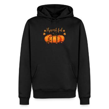 Thankful Happpy Thanksgiving Day Herbst Herbst - Männer Premium Bio Hoodie - Schwarz - Vorne - Nico (187cm)