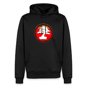 Bonsai Baum Design für Bonsai Anfänger Liebhaber - Männer Premium Bio Hoodie - Schwarz - Vorne - Nico (187cm)