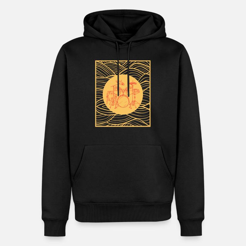 Batterie et Vibrations - Sweat à capuche Premium bio Homme - noir