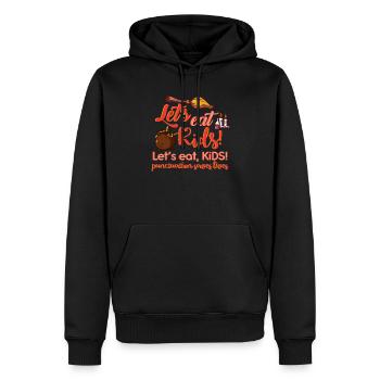 Drôles d’enseignants Livres d’appréciation Dictons des enseignants - Sweat à capuche Premium bio Homme - noir - Devant - Nico (187cm)