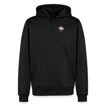 Aufnäher Cool Floral Vintage Blumen Liebhaber Pun Gänseblümchen - Männer Premium Bio Hoodie - Schwarz - Vorne - Nico (187cm)