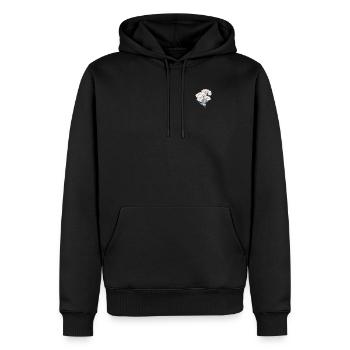 Floral Patch Fleurs Lover Cool Daisy Vintage Pun - Sweat à capuche Premium bio Homme - noir - Devant - Nico (187cm)