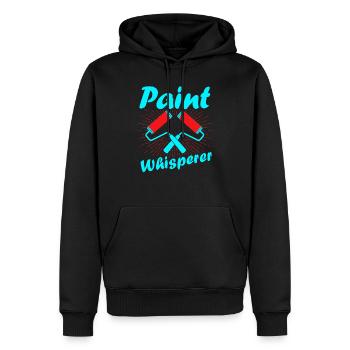 Paint Whisperer Job Professional Painter - Männer Premium Bio Hoodie - Schwarz - Vorne - Nico (187cm)