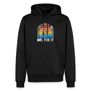 Ils m’appellent M. Fix It Funny Handyman Dad - Sweat à capuche Premium bio Homme - noir - Devant - Nico (187cm)