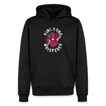 Ping Pong Whisperer Paddle Balls Master Funny - Sweat à capuche Premium bio Homme - noir - Devant - Nico (187cm)