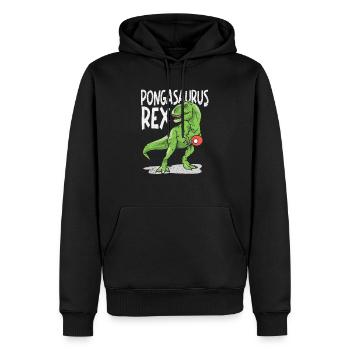 Pongasaurus Rex Ping Pong Master Table Drôle - Sweat à capuche Premium bio Homme - noir - Devant - Nico (187cm)