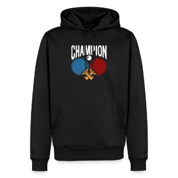 Champion Ping Pong Paddle Balls Funny Table Tennis - Men’s Premium Organic Hoodie - black - Front - Nico (187cm)