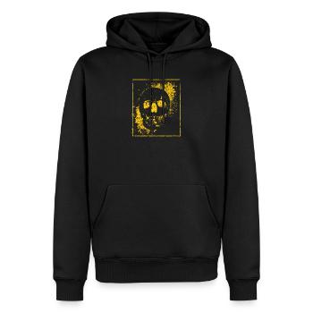 Halloween Party Skull Death Skeleton Head Bones - Men’s Premium Organic Hoodie - black - Front - Nico (187cm)