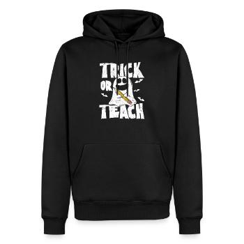 Trick Or Teach Funny Teacher Halloween Teaching - Männer Premium Bio Hoodie - Schwarz - Vorne - Nico (187cm)