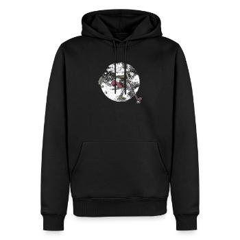 Skelett Eishockeyspieler Halloween Liebhaber - Männer Premium Bio Hoodie - Schwarz - Vorne - Nico (187cm)