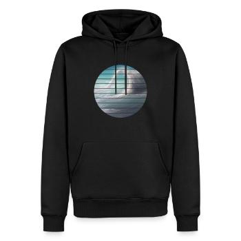voilier voilier voilier voilier voilier voilier - Sweat à capuche Premium bio Homme - noir - Devant - Nico (187cm)